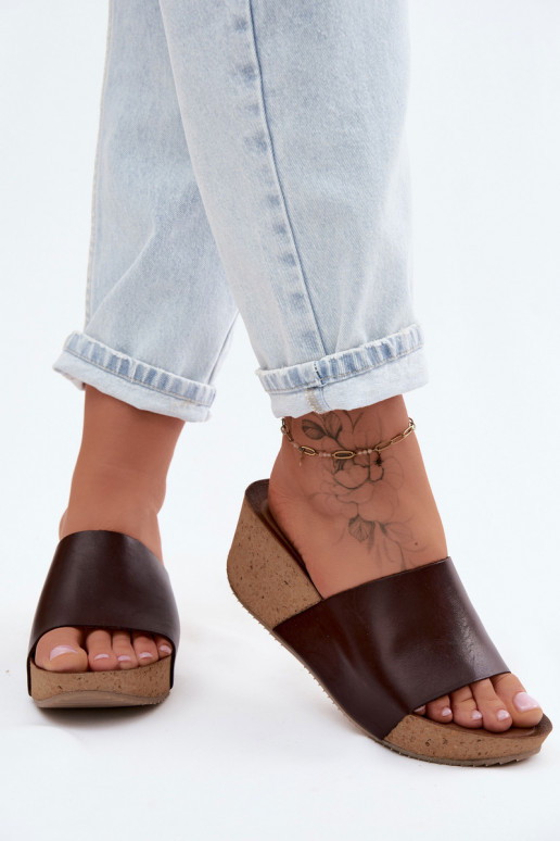 Zazoo 40291 Plätud naturaalsest nahast Pealiste omad Peal Korkosisseym Koturnie Czekoladosissee