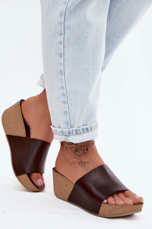 Zazoo 40291 Plätud naturaalsest nahast Pealiste omad Peal Korkosisseym Koturnie Czekoladosissee