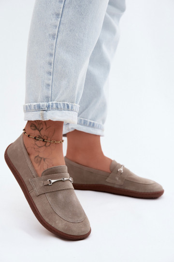 Kaputsiinovärvi kunstsuede mokasiinid Barefoot Zazoo 322