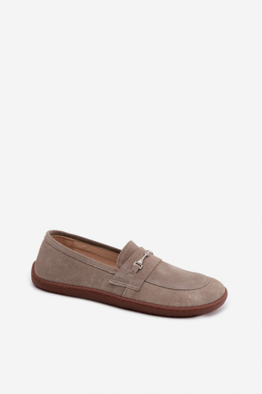 Kaputsiinovärvi kunstsuede mokasiinid Barefoot Zazoo 322