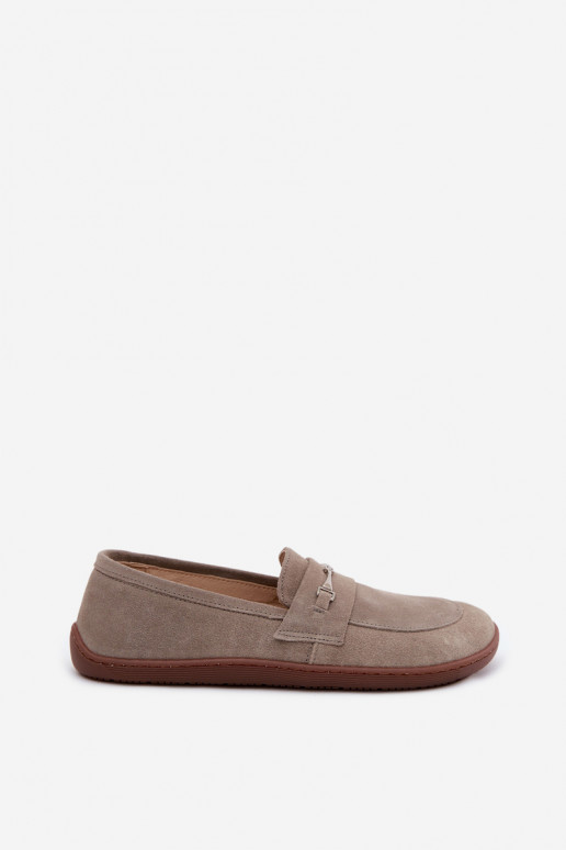 Kaputsiinovärvi kunstsuede mokasiinid Barefoot Zazoo 322