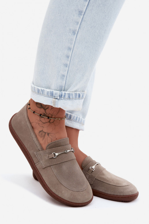 Mokassiinid Barefoot seemisnahast Zazoo 322 Cappuccino