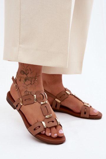 Sellel ondalad sandaalid S.Barski PL61-0903 pruunid värvi 2