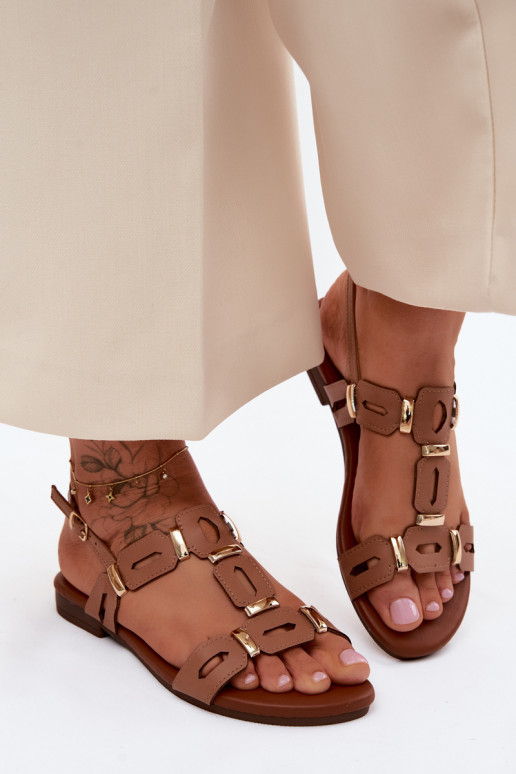 Sellel ondalad sandaalid S.Barski PL61-0903 pruunid värvi