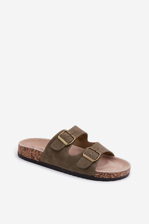 naiste plätud neetide ja pandlaga Korgitalla peal khakivärvi Harleen