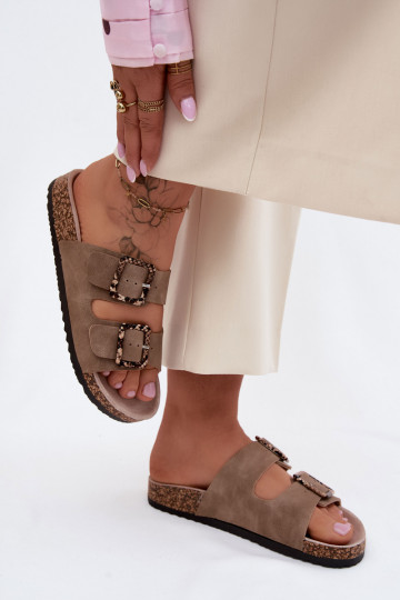 naiste plätud Korgitalla peal pannaldega Sellel ondu muster beeži värvi Melia 2