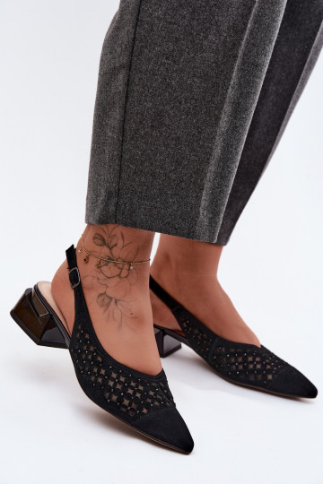 Pealhk Seemisnahksed sandaalid Ažuurne võrguga Klockis D&A CR61-3004 msuud 2