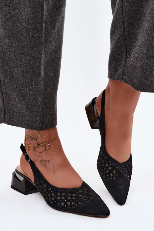 Pealhk Seemisnahksed sandaalid Ažuurne võrguga Klockis D&A CR61-3004 msuud