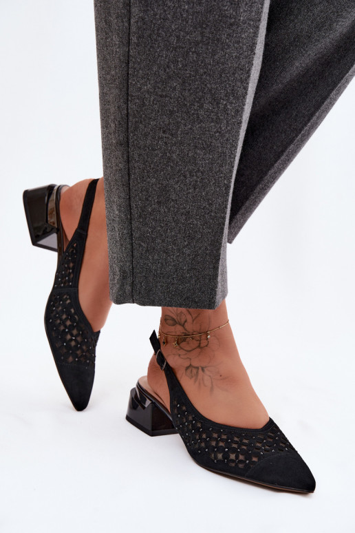 Pealhk Seemisnahksed sandaalid Ažuurne võrguga Klockis D&A CR61-3004 msuud