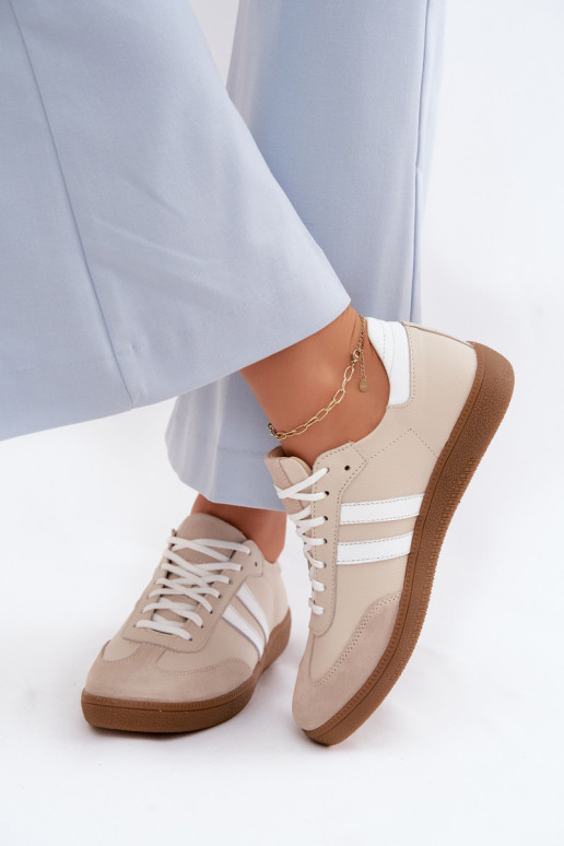 Zazoo N1068 Pealhk Sellel ondal Sneakers tüüpi jalanõud Pealiste omad beeži värvi