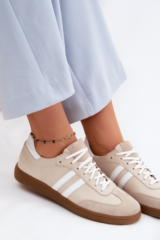 Zazoo N1068 Pealhk Sellel ondal Sneakers tüüpi jalanõud Pealiste omad beeži värvi