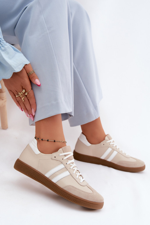 Zazoo N1068 Pealhk Sellel ondal Sneakers tüüpi jalanõud Pealiste omad beeži värvi