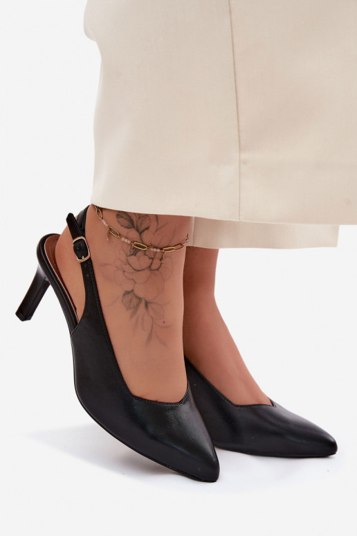 Pealistesandaalid Peal Smukłym Obcasie Sergio Leone SK158 msuud