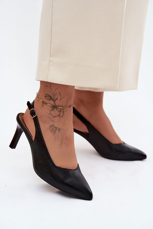 Pealistesandaalid Peal Smukłym Obcasie Sergio Leone SK158 msuud