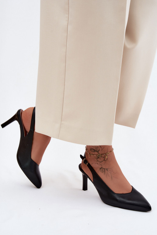 Pealistesandaalid Peal Smukłym Obcasie Sergio Leone SK158 msuud