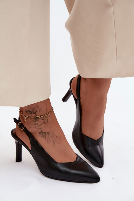 Pealistesandaalid Peal Smukłym Obcasie Sergio Leone SK158 msuud