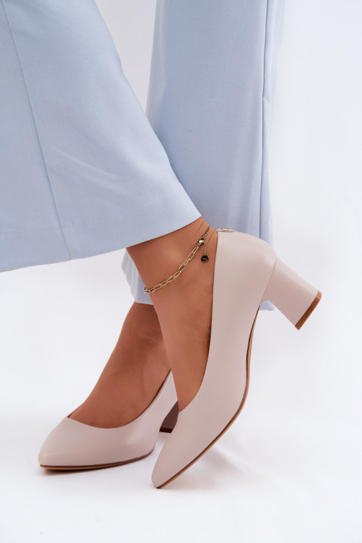 Kingad kõrge jämeda kontsaga Sergio Leone PB413 Halli värvi