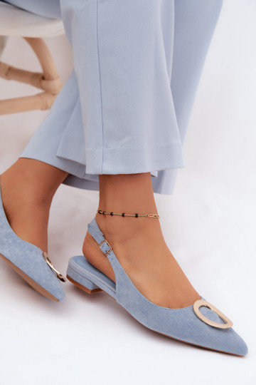 Pealistesandaalid laiade nööridega kaunistustega Sinist värvi Sparkle