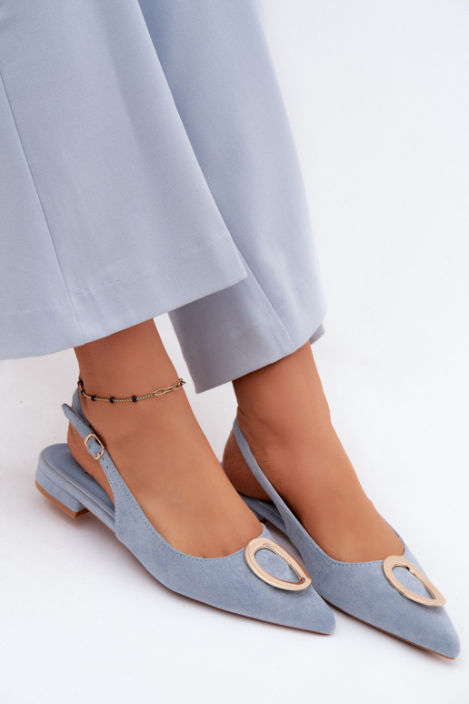 Pealistesandaalid laiade nööridega kaunistustega Sinist värvi Sparkle