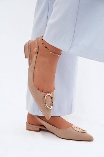 Pealistesandaalid laiade nööridega kaunistustega beeži värvi Sparkle