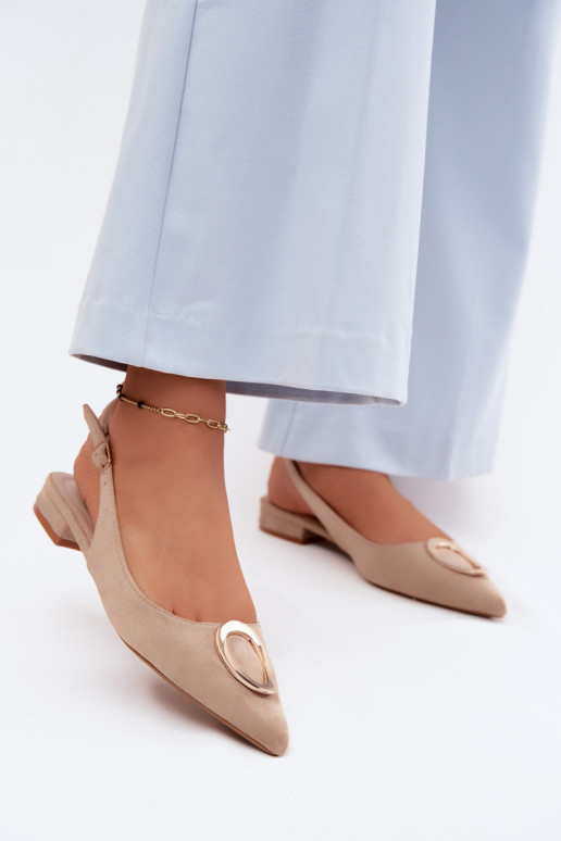 Pealistesandaalid laiade nööridega kaunistustega beeži värvi Sparkle