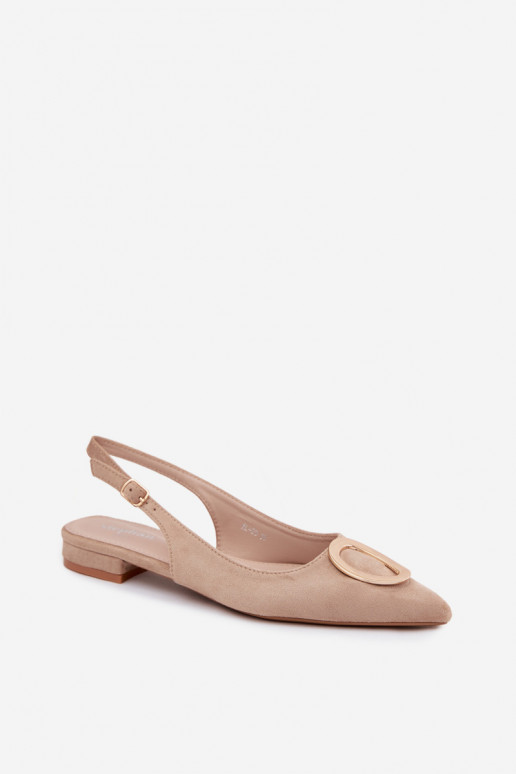 Pealistesandaalid laiade nööridega kaunistustega beeži värvi Sparkle