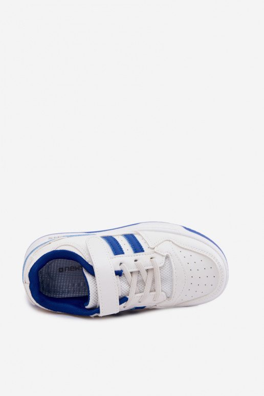 Sneakers tüüpi jalanõud Laste jalanõud krõpsudega kinnitatav Valget-Sinist värvi Neressa