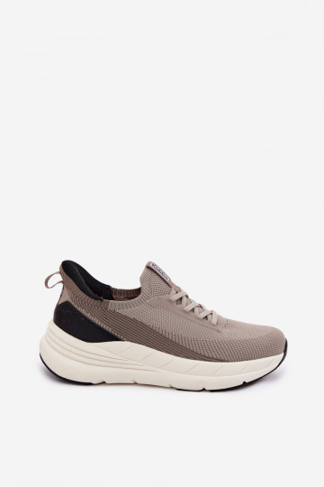 Meeste slip-on spordijalatsid platvormiga Kobbo 102421 liivavärvi 2