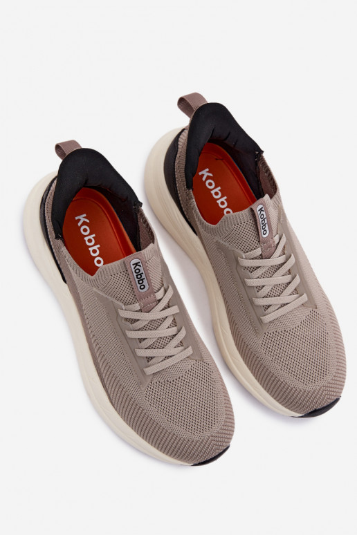 Meeste slip-on spordijalatsid platvormiga Kobbo 102421 liivavärvi