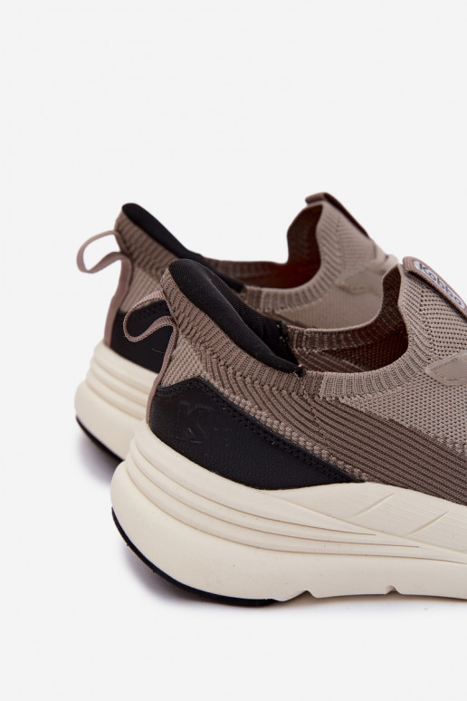 spordijalatsid meestele Riidest Sneakers tüüpi jalanõud Slip-on platvormiga Kobbo 102421 beeži värvi