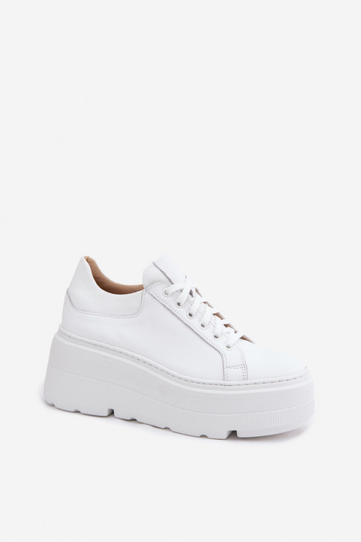 Naiste sneakers platvormiga valge värviga Zazoo N1000S3