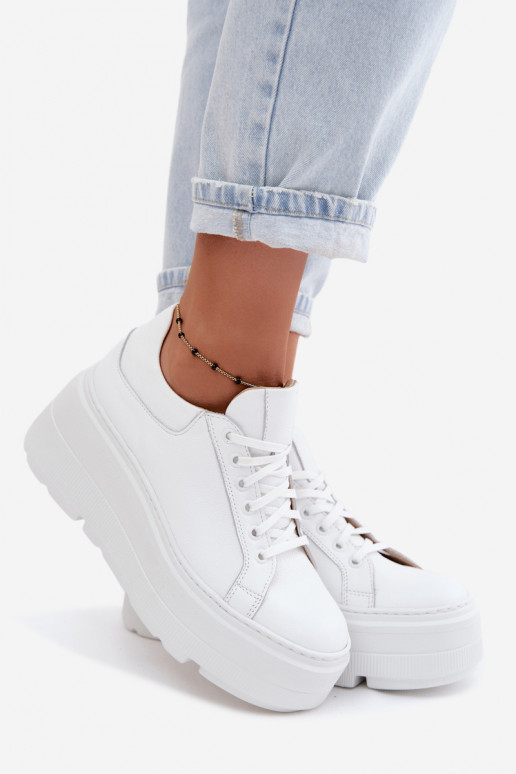 Naiste sneakers platvormiga valge värviga Zazoo N1000S3