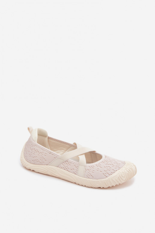 Sportlikud ballerina elastsete rihmadega elevandiluust Artiker 58C1902