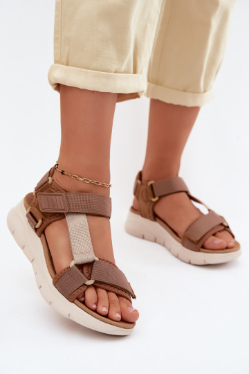 Pruunid naiste sandaalid spordistiilis Artiker 58C1231 2