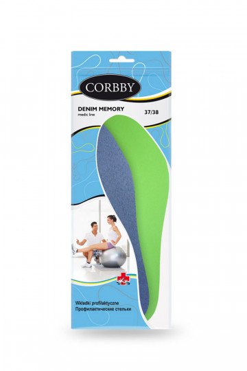 CORBBY DENIM MEMORY sisetallad mälupadjaga