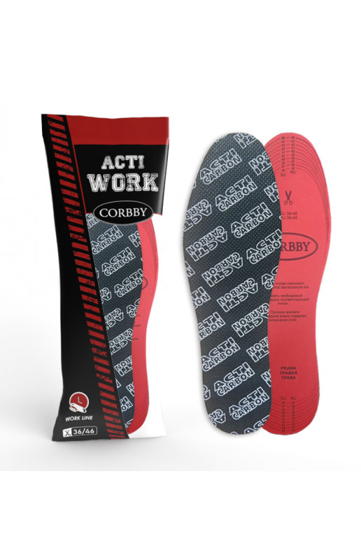 CORBBY ACTI INSOLE sisetallad aktiveeritud süsinikuga 36-46