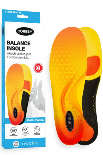 CORBBY BALANCE INSOLE stabiliseerivad sisetallad kaaretoega