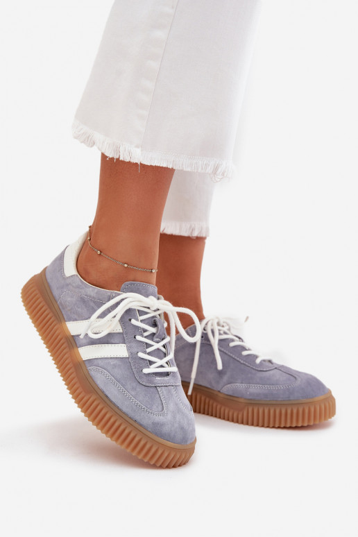 seemisnakhsed Sneakers tüüpi jalanõud Pealiste omad platvormiga Sinist värvi Sellel onrisae