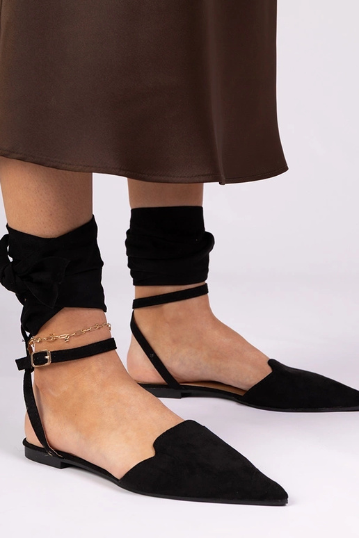 Mustad madalad kontsad mules Mella
