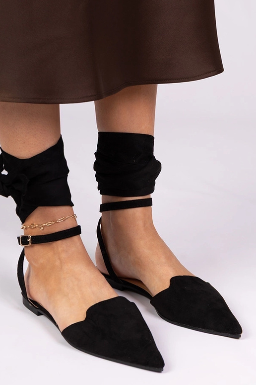 Mustad madalad kontsad mules Mella