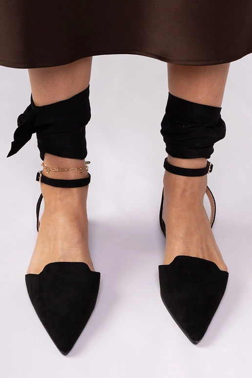 Mustad madalad kontsad mules Mella