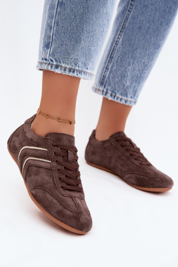 Meeste kunstveluurist spordijalatsid šokolaadi värv Sombra 2