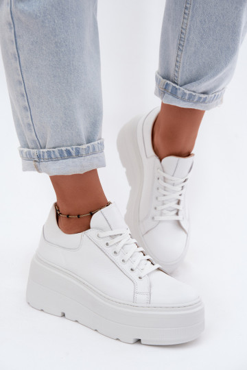 Naiste sneakers platvormiga valge värviga Zazoo N1000S3 2