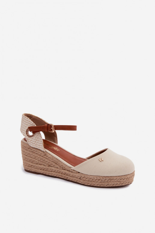 Liivakarva espadrillid platvormiga