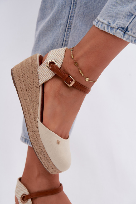 Liivakarva espadrillid platvormiga
