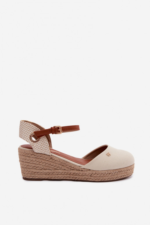 Liivakarva espadrillid platvormiga