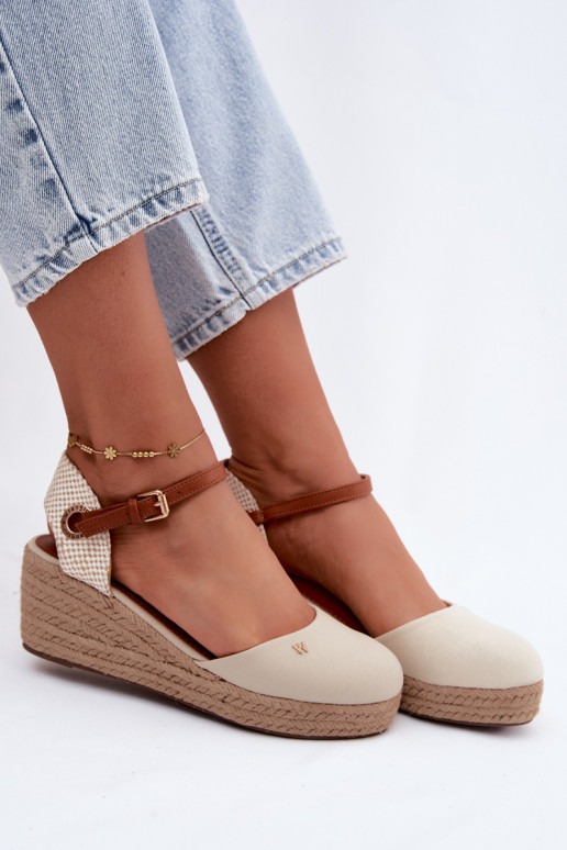 Liivakarva espadrillid platvormiga