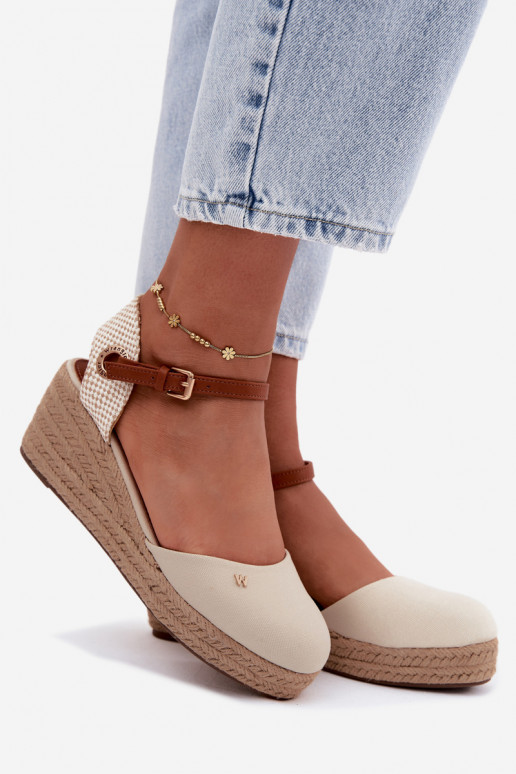 Liivakarva espadrillid platvormiga