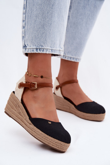 Mustad espadrillid platvormiga
