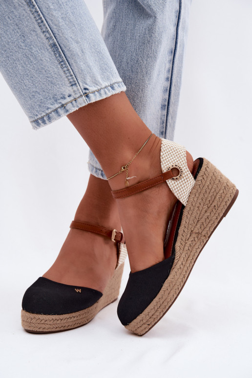 Mustad espadrillid platvormiga